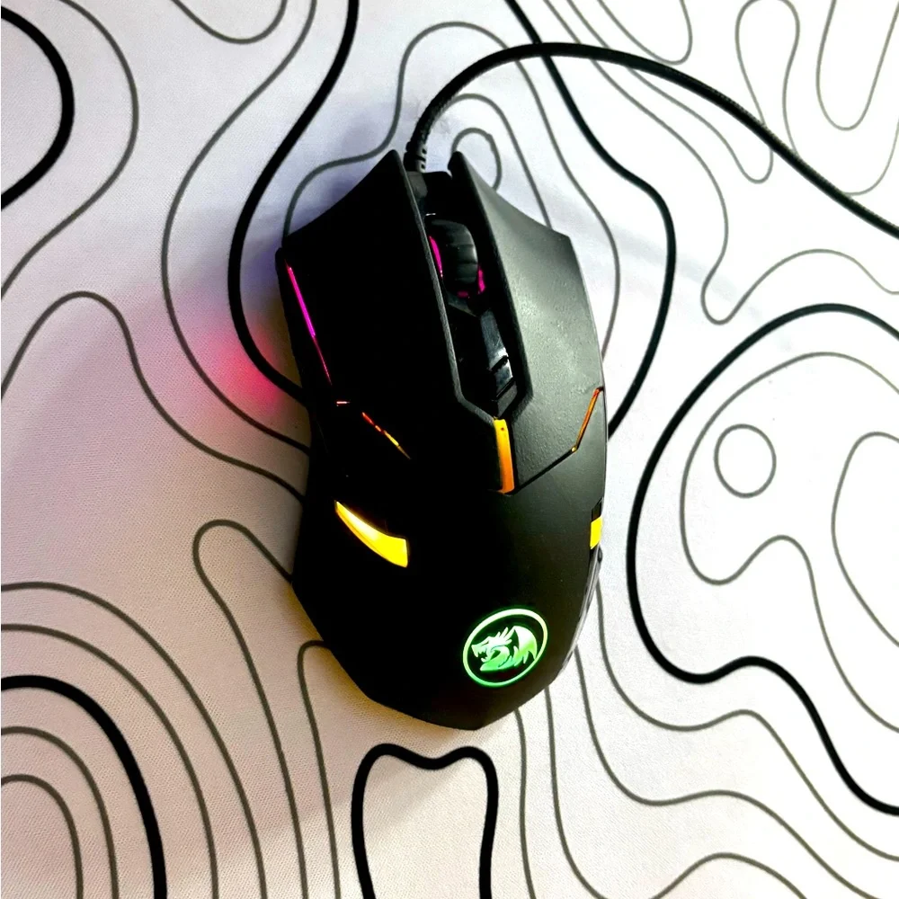 this is a Redragon wired gaming mouse!